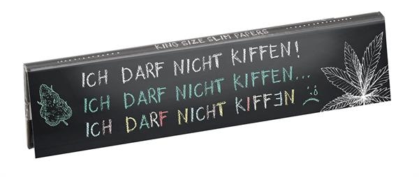 Choosypapers King Size Slim Zigarettenpapier Ich darf nicht kiffen